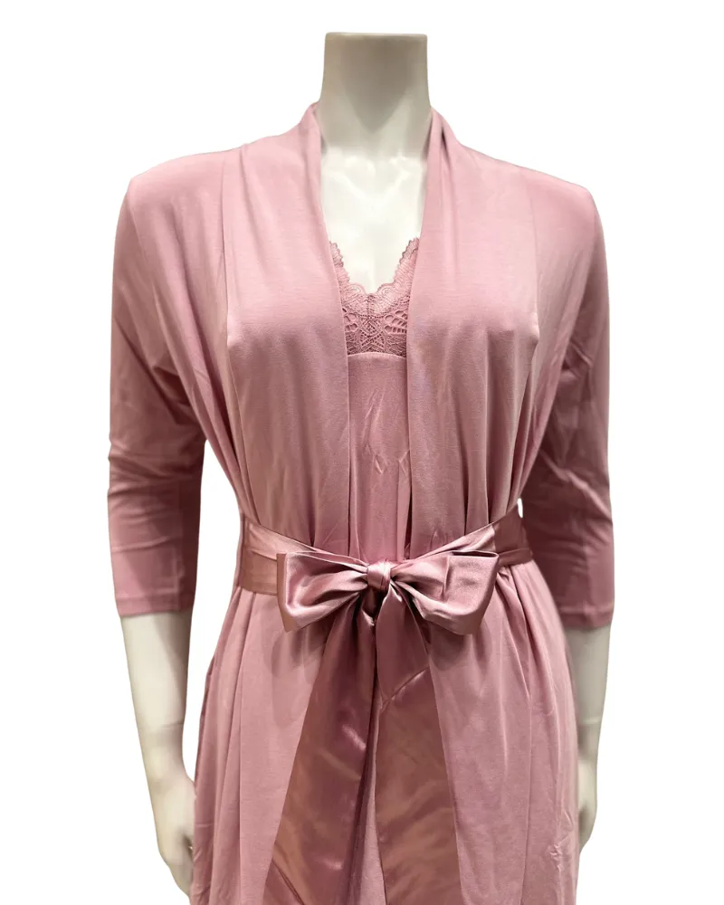 620 Pink Nectar Modal Short Morning Robe