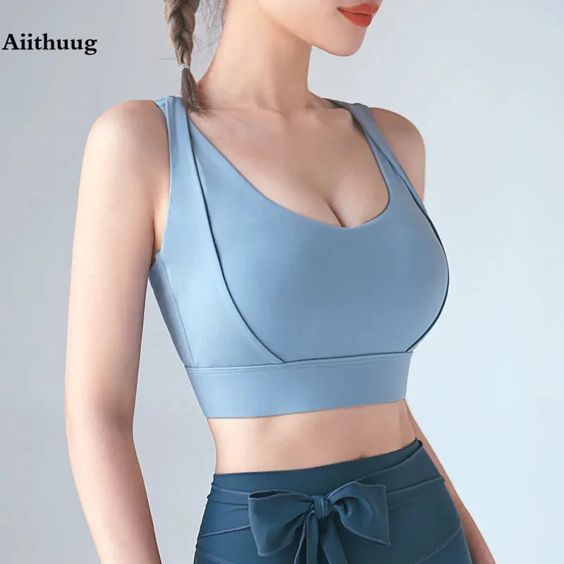 Aiithuug Bounce Control Bra Sports Bras Push Up Women