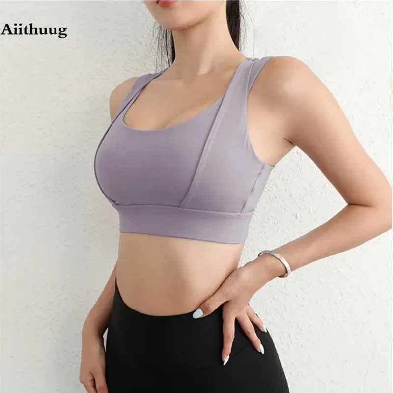 Aiithuug Bounce Control Bra Sports Bras Push Up Women