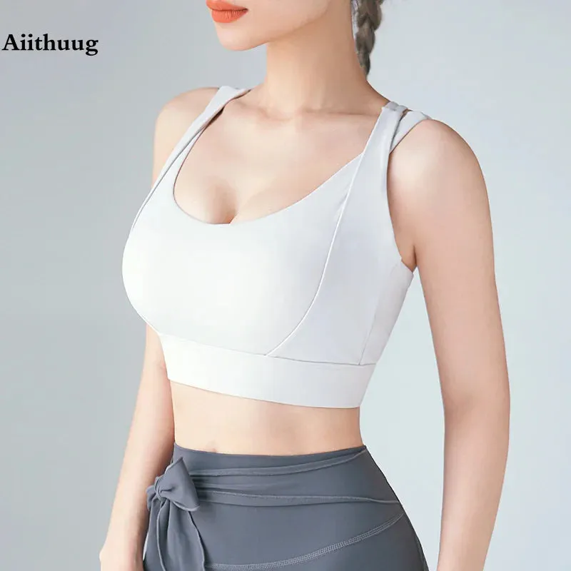 Aiithuug Bounce Control Bra Sports Bras Push Up Women