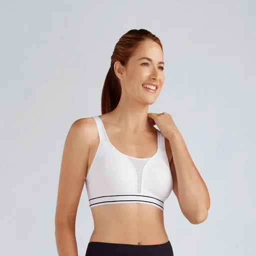 Amoena Performance Mastectomy Sports Bra White