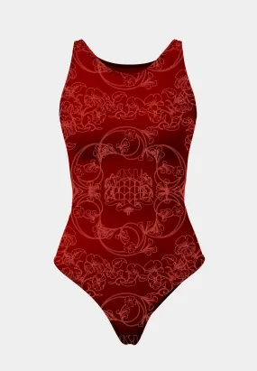 Ashluxe Signature Swimsuit - Red