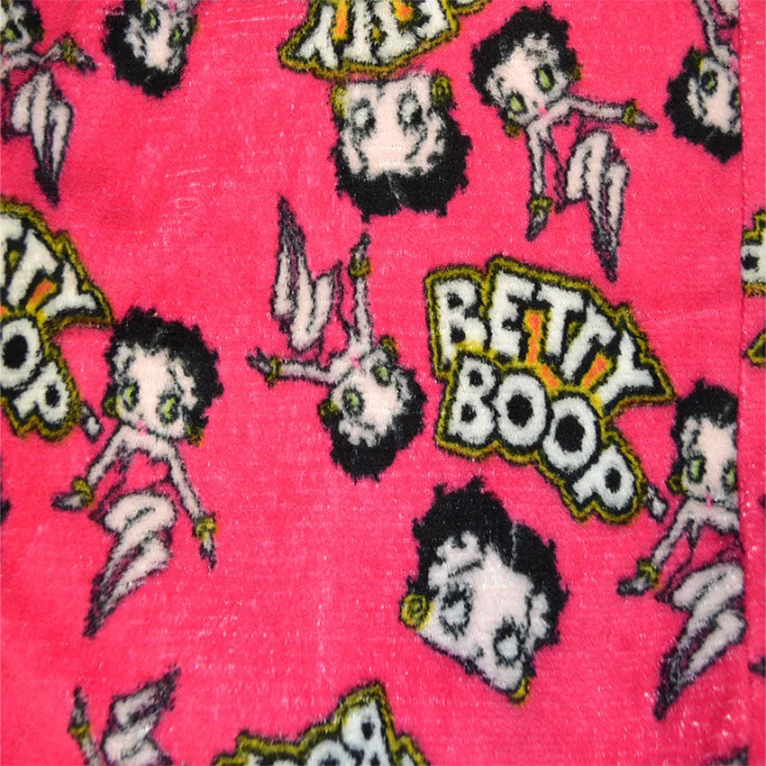 Betty Boop Fuchsia Super Soft Plush Robe