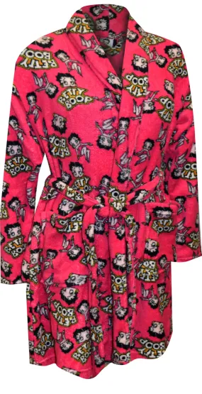 Betty Boop Fuchsia Super Soft Plush Robe