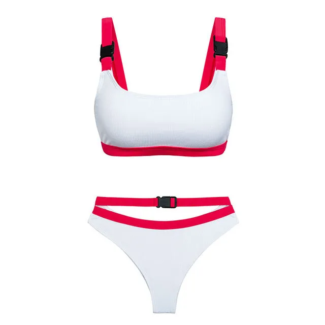 Buckle Bikini Swimwear Swimsuit