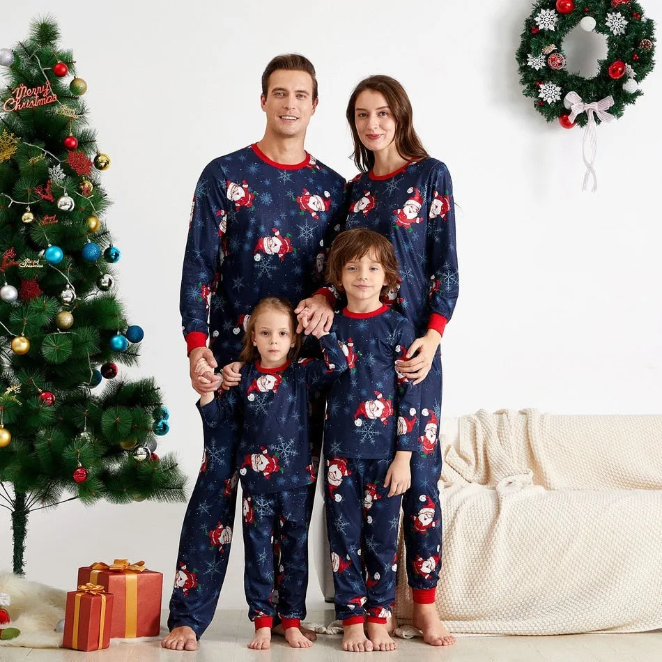 Christmas Pajamas Matching Family Pyjamas Merry  Cotton Long Sleeve Mom Dad Boy Girls Sleepwear Sets Home Nightwear