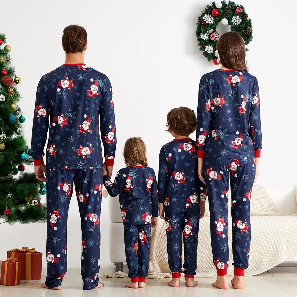 Christmas Pajamas Matching Family Pyjamas Merry  Cotton Long Sleeve Mom Dad Boy Girls Sleepwear Sets Home Nightwear