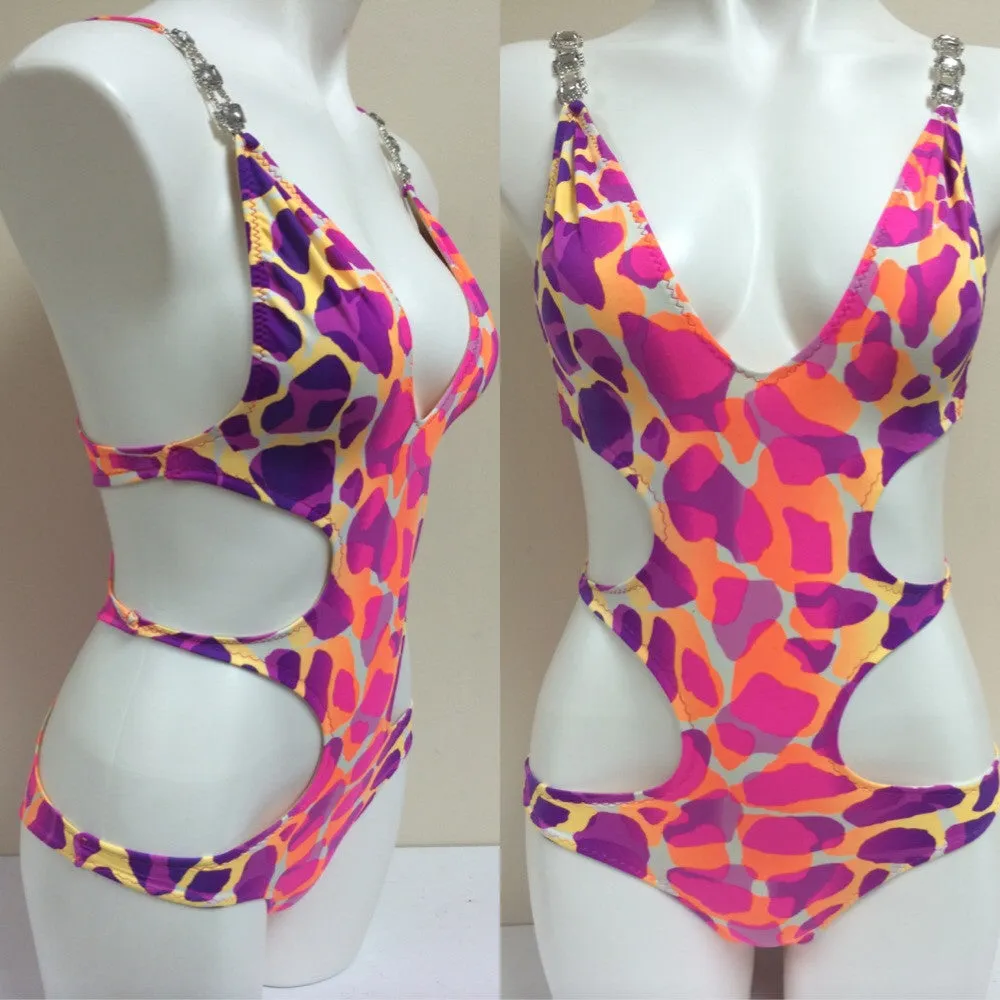 Custom One Piece Bikini Cut Out Diva