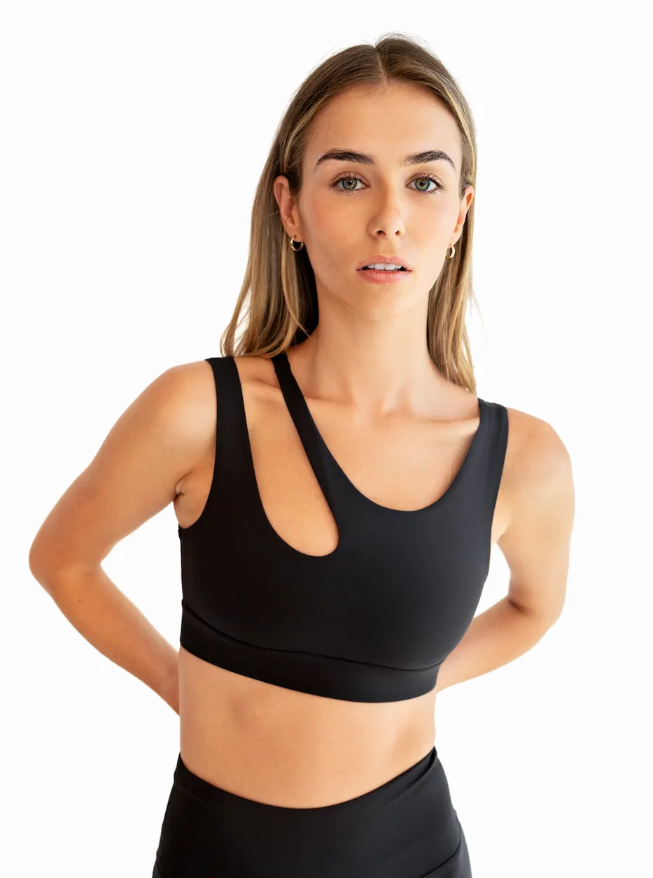 Cut Out Bra - Onyx