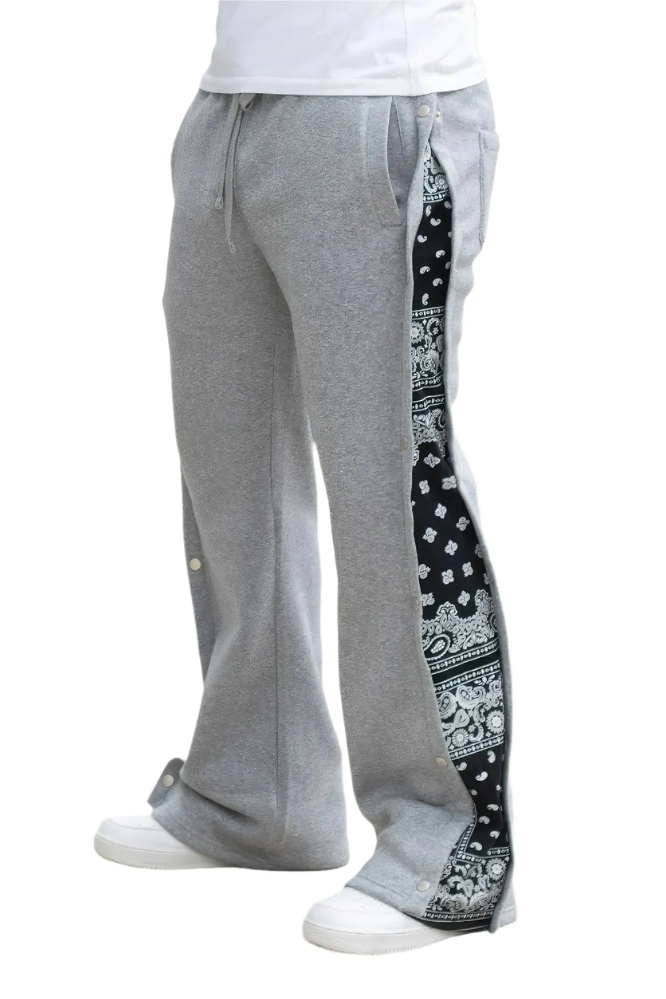 Flared Bandana Fleece Pants