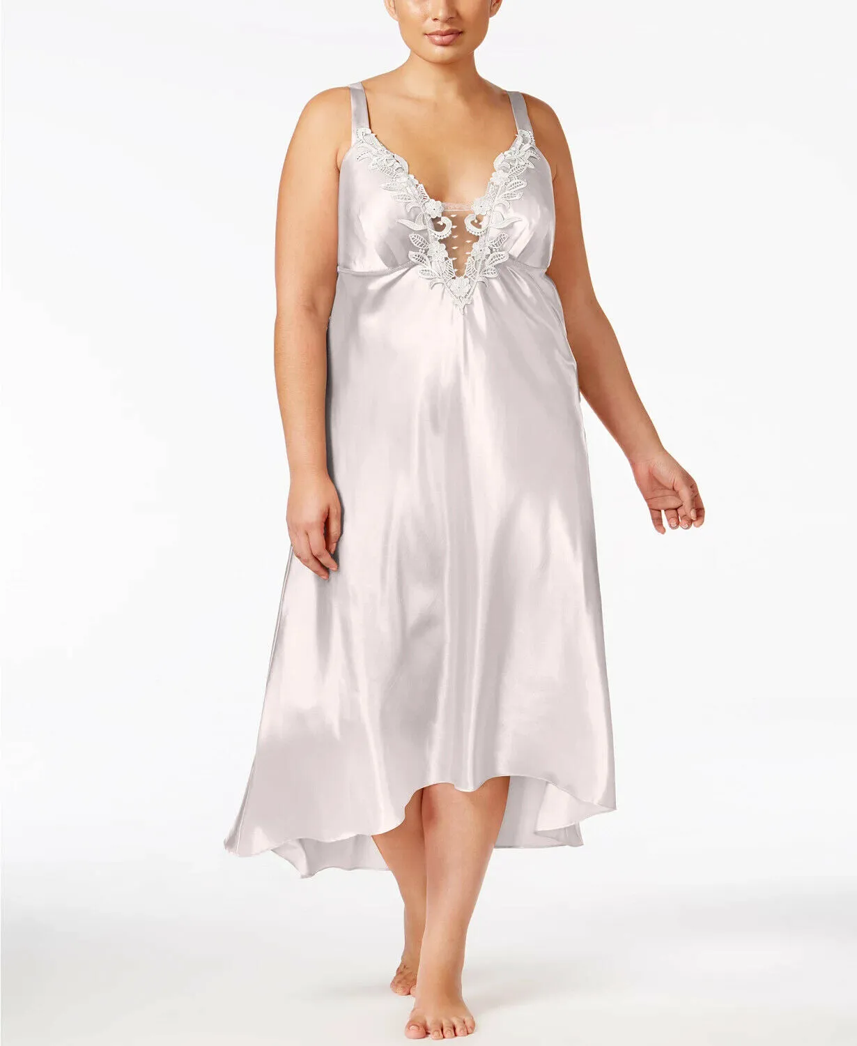 Flora by Flora Nikrooz Plus Size Satin Stella Nightgown