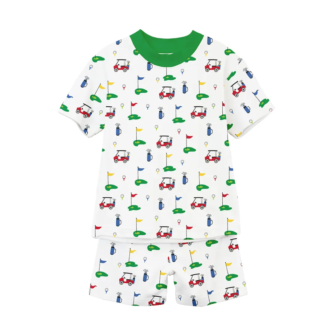 Golf Print Short Pjs