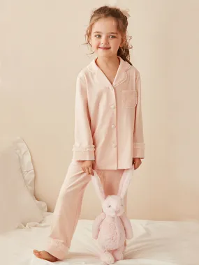 Good Night Sweetheart Lace Trim Pajamas