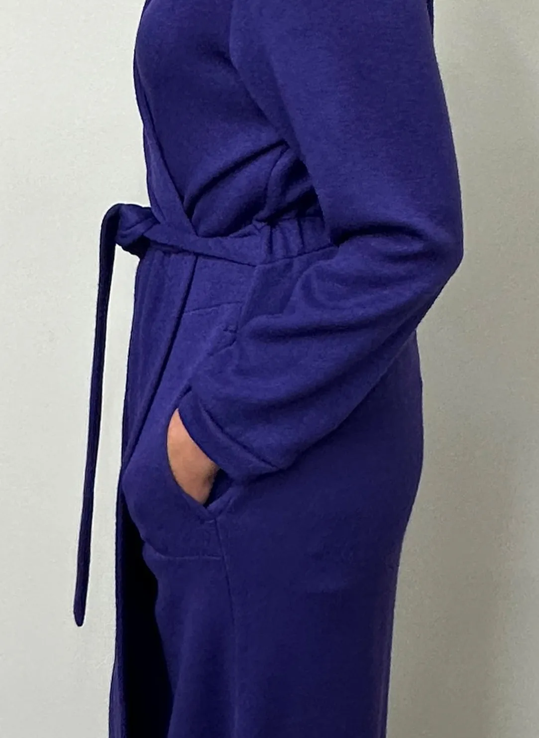 Grape Knit Long Robe