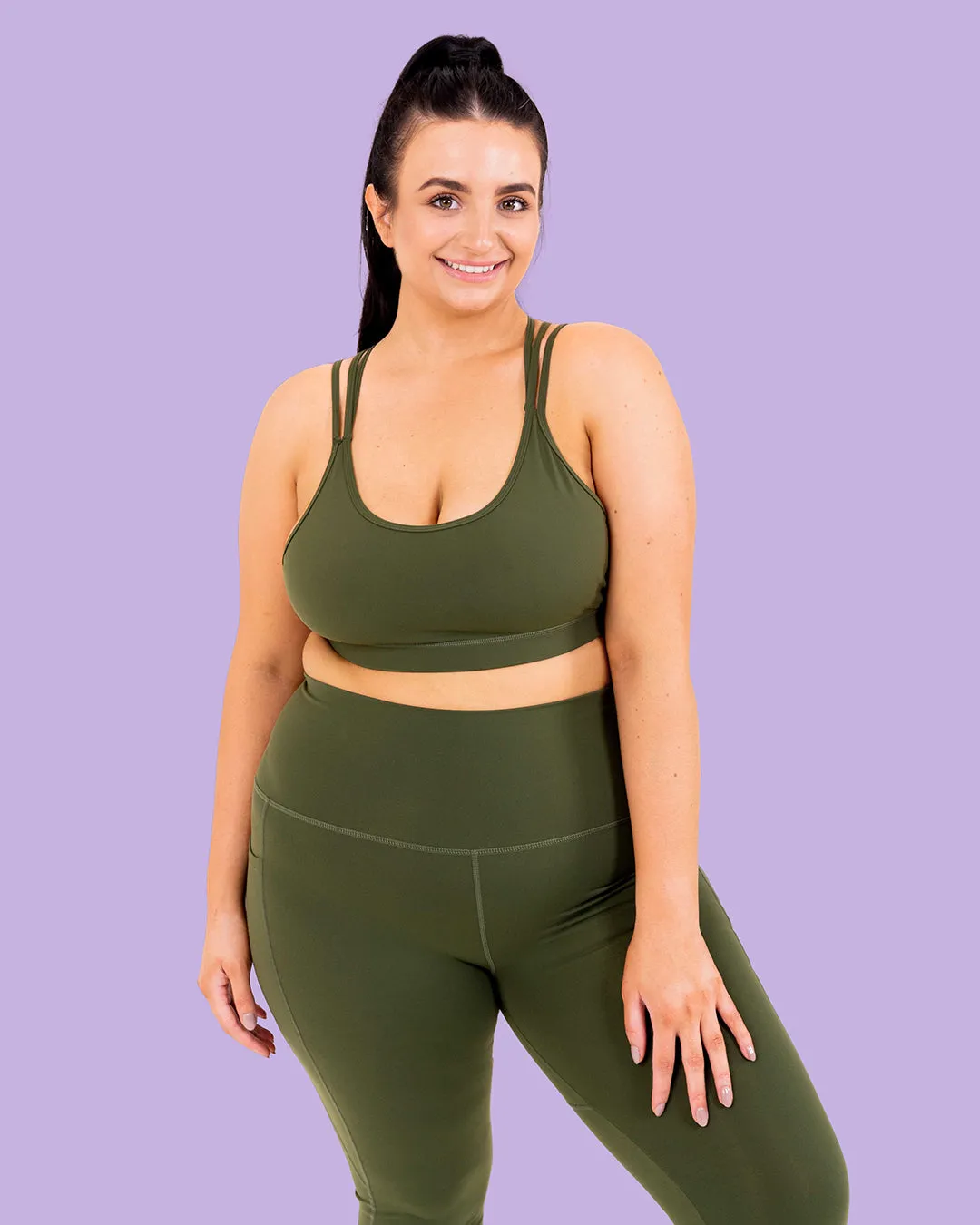 HERO Sports Bra Olive