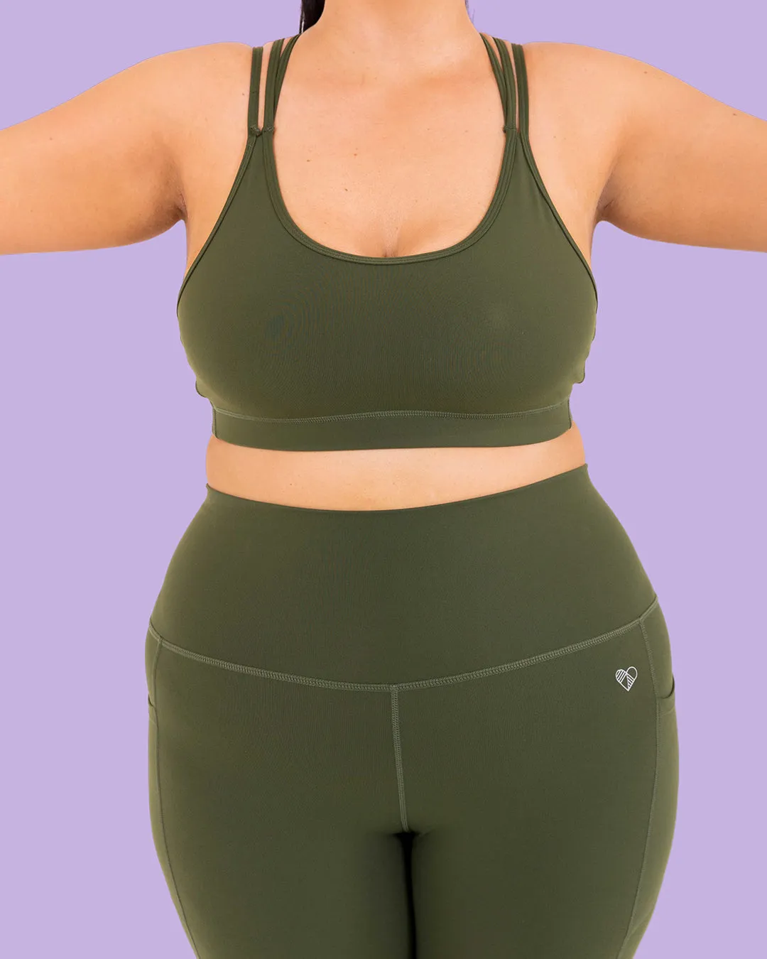 HERO Sports Bra Olive