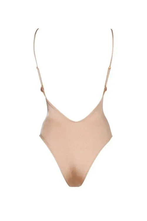 Hollow Slip One Piece Swimwear