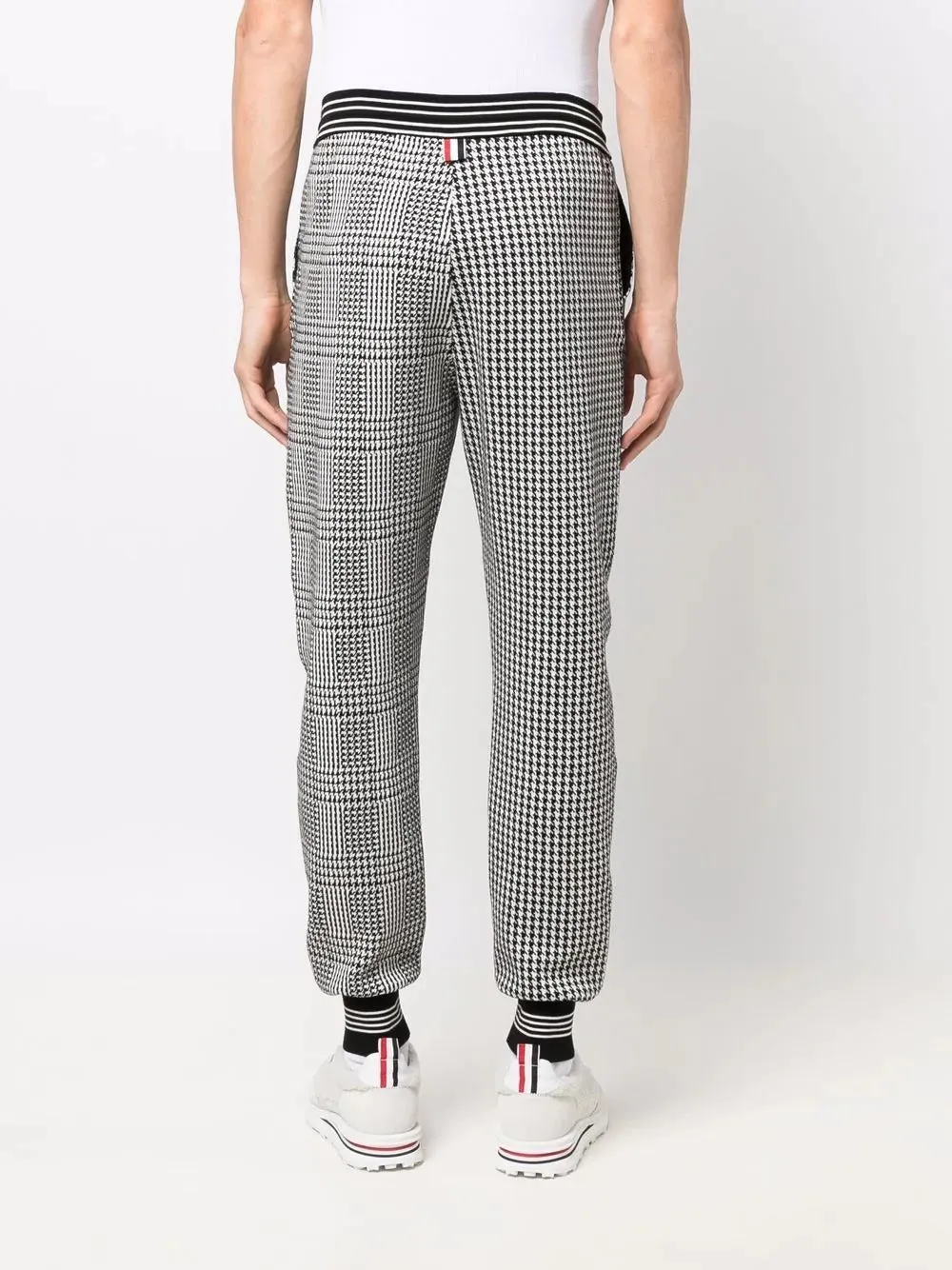 Houndstooth Cotton Sweatpants