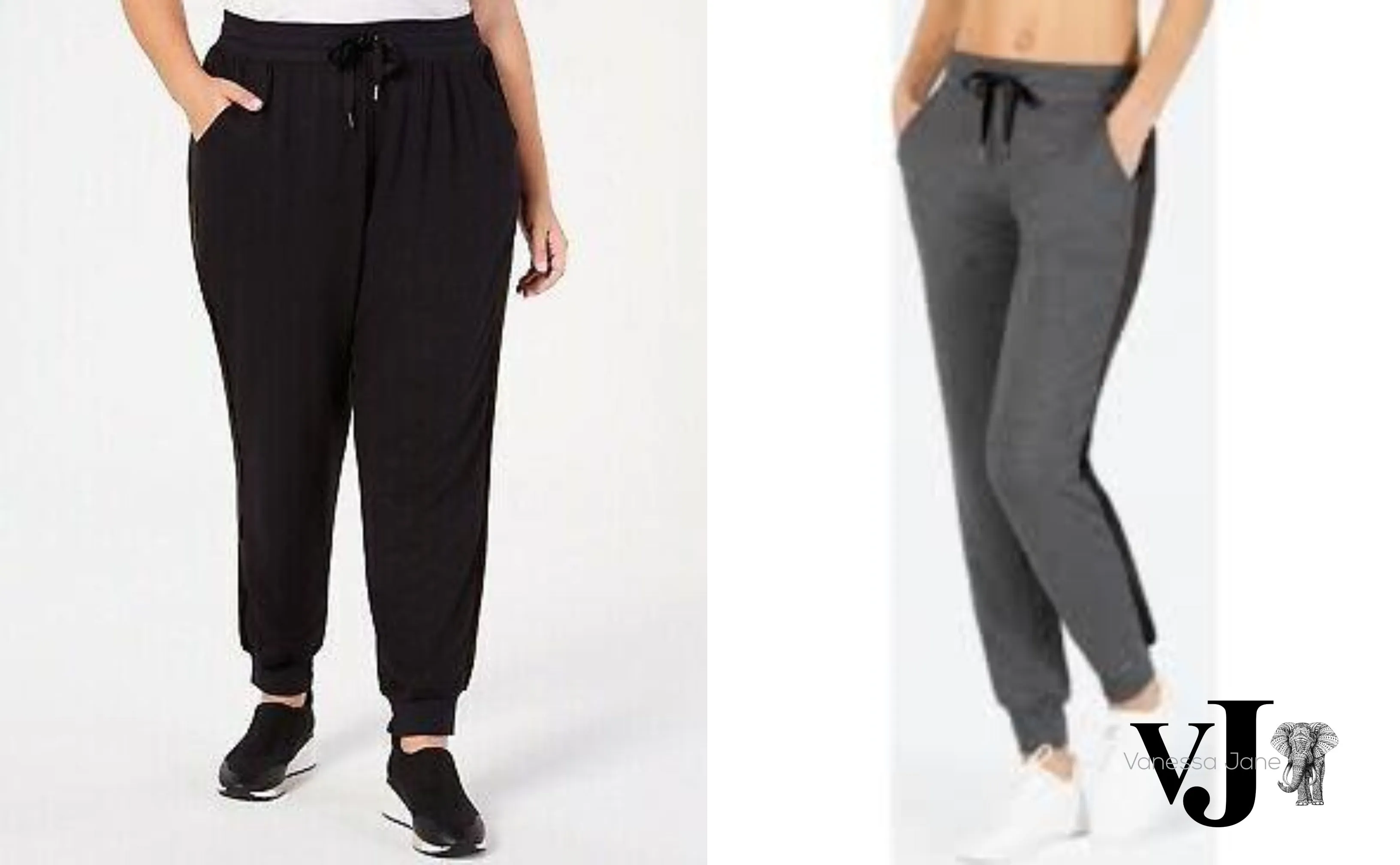 Ideology Womens Plus Velvet Sides Athletic Jogger Sweatpants