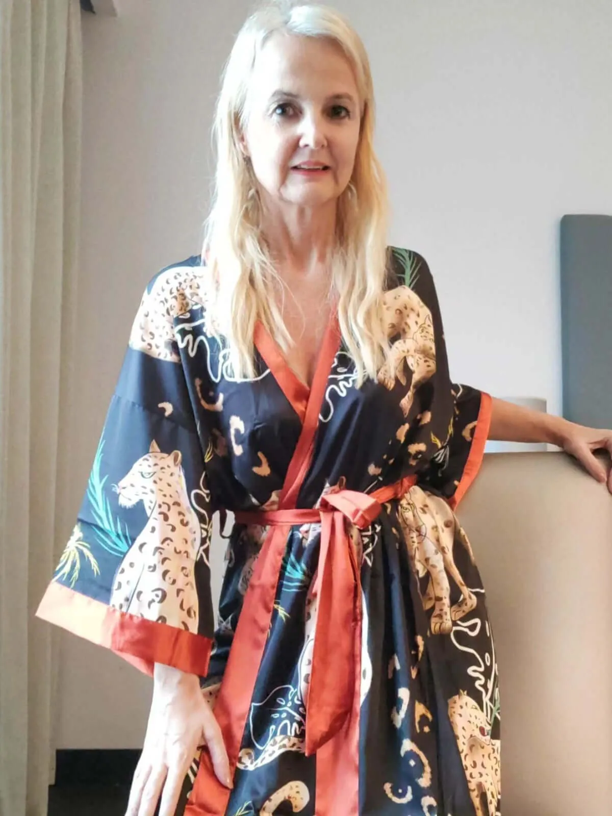 Jungle Animals Kimono Robe