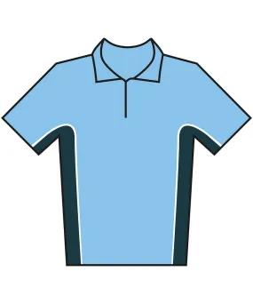 LightBlue/Navy/White - Track polo (classic fit)