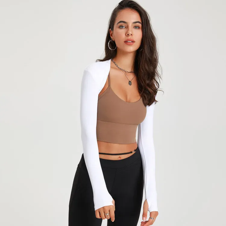 Long-sleeved yoga dance waistcoat