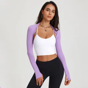 Long-sleeved yoga dance waistcoat