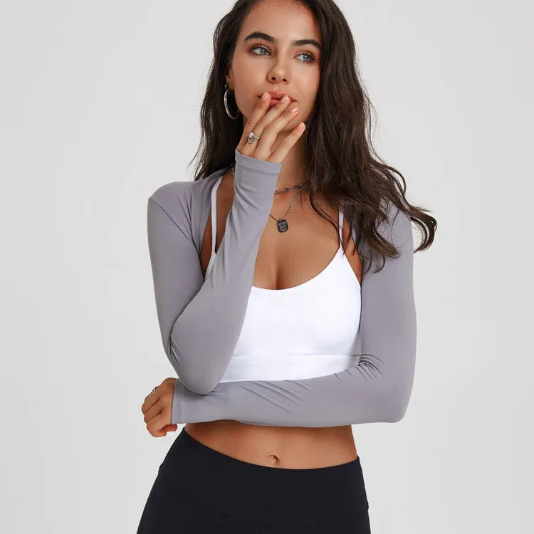 Long-sleeved yoga dance waistcoat