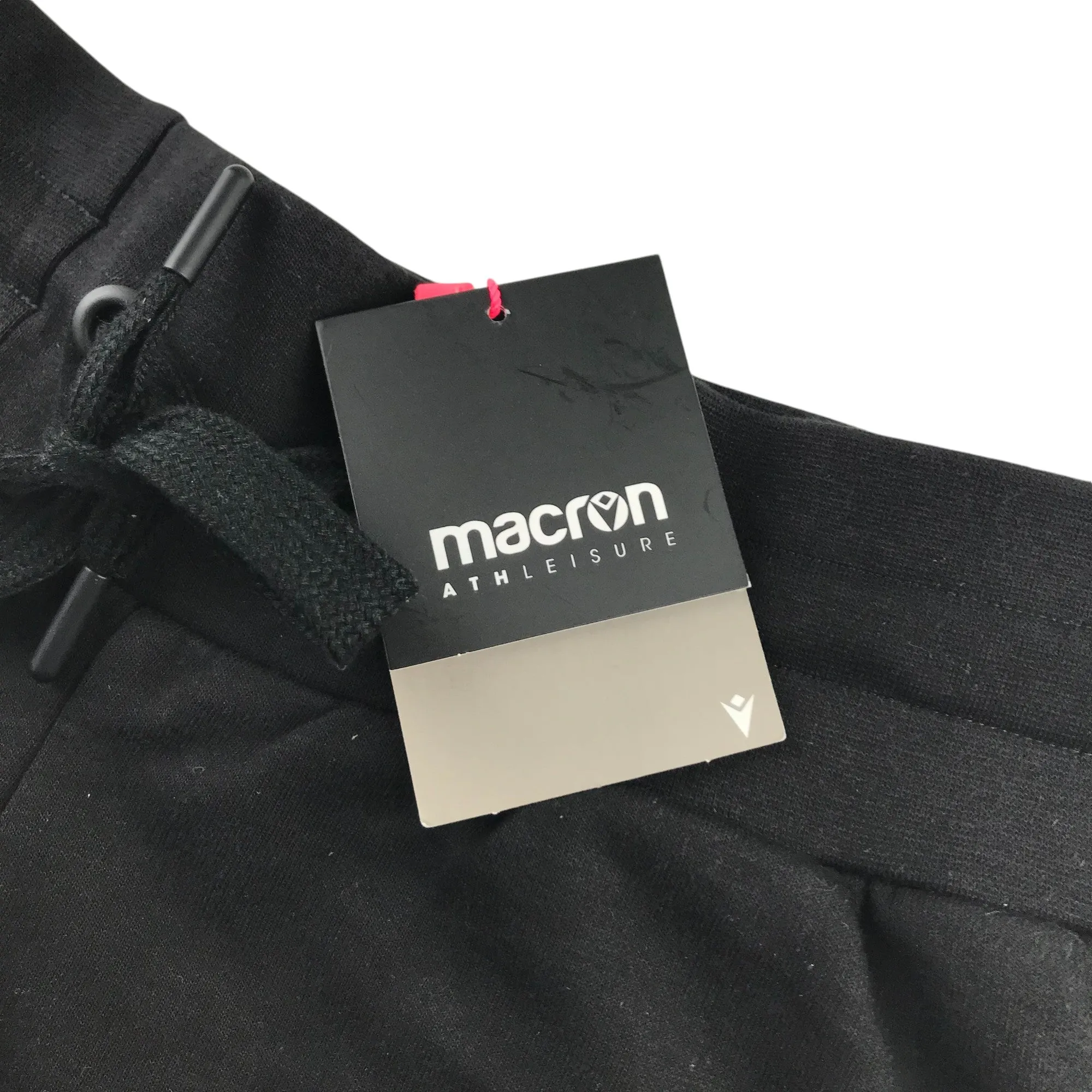 Macron sport shorts women size M black jersey elasticated waistband