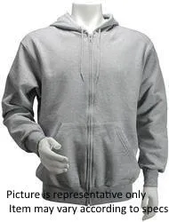 Men's Activewear Zipper Hooded Sweatshirt with Drawstring & Pocket