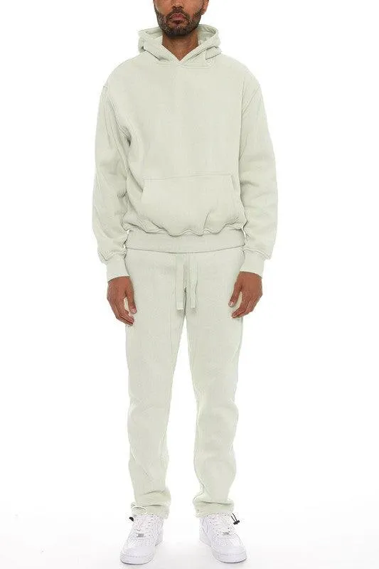 Mens Cotton Blend Hoodie Pants Set