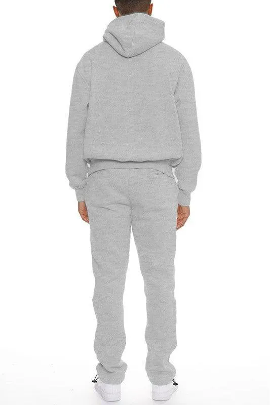 Mens Cotton Blend Hoodie Pants Set