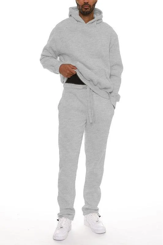 Mens Cotton Blend Hoodie Pants Set