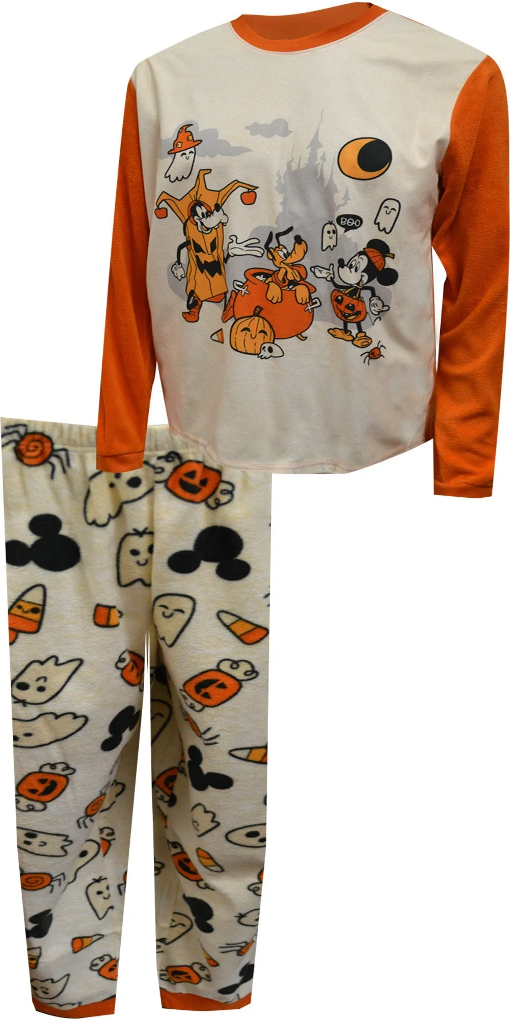 Mickey Mouse and the Gang Halloween Party Mens Fleece Pajama