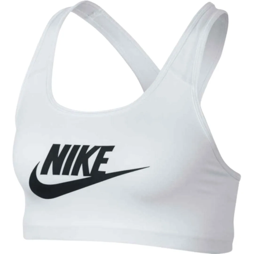 Nike Swoosh Logo White Training Sports Bra