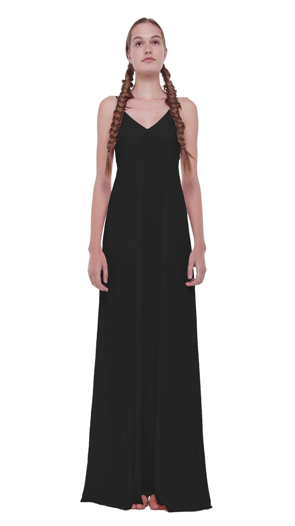 Norma Kamali slip A line long dress