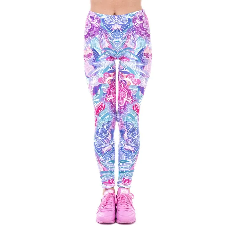 Ombre Mandala Yoga Leggings