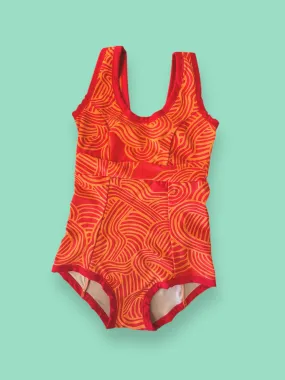 One Piece Swimsuit Zen Lines