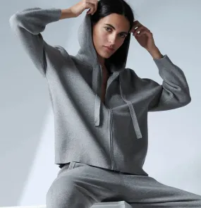 PARESSE Zipper Hoody in Breezy Grey