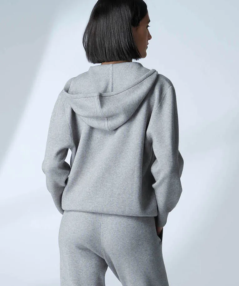 PARESSE Zipper Hoody in Breezy Grey