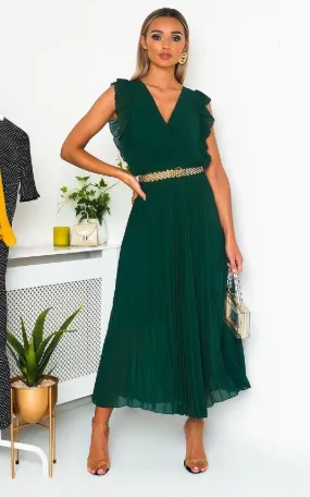 Pleated Maxi Dress