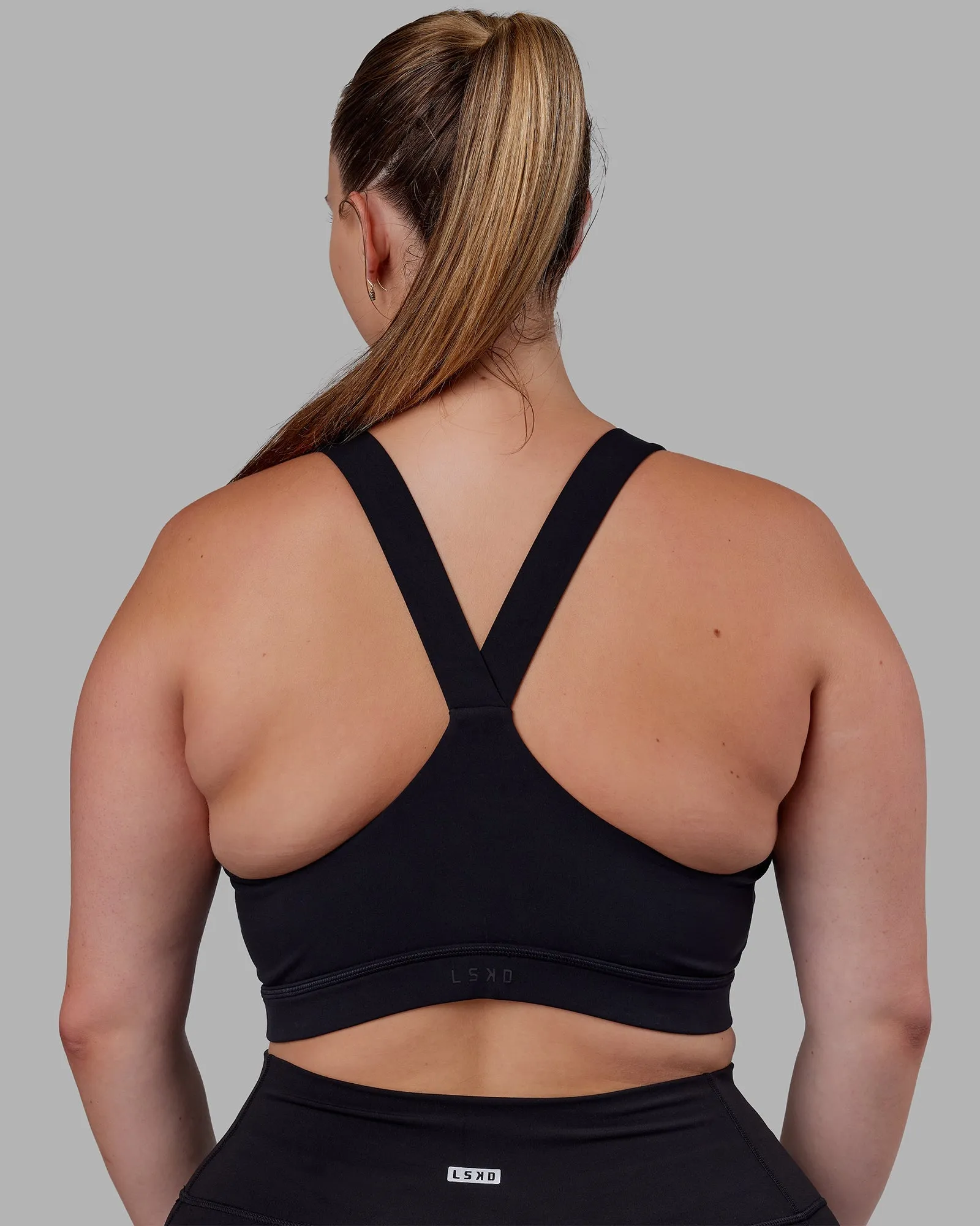 Rep Sports Bra - Black-White