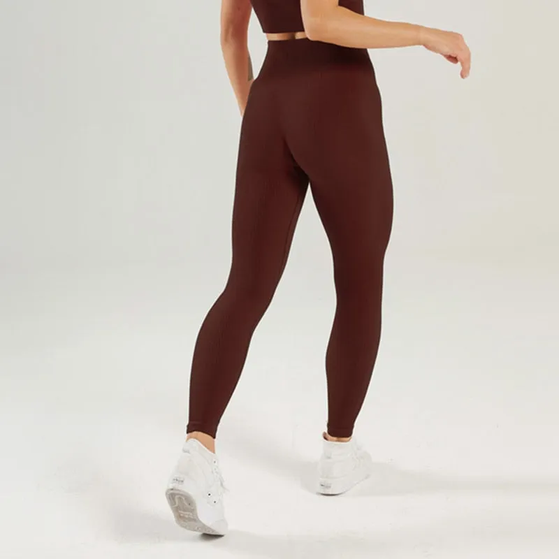 Ribbed Seamless Women's Yoga Leggings