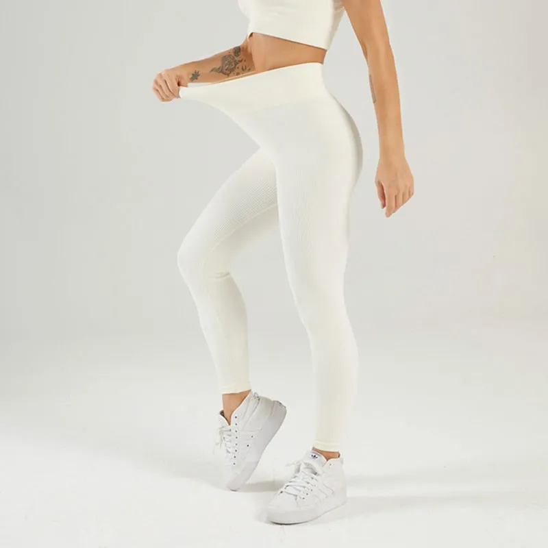 Ribbed Seamless Women's Yoga Leggings