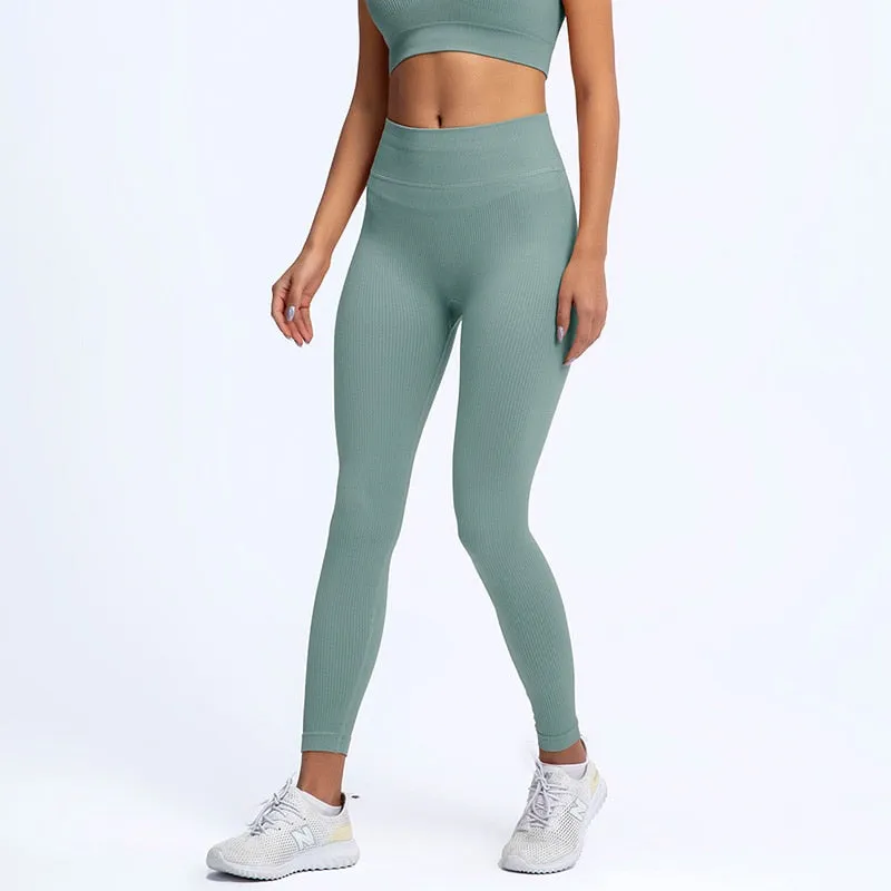 Ribbed Seamless Women's Yoga Leggings