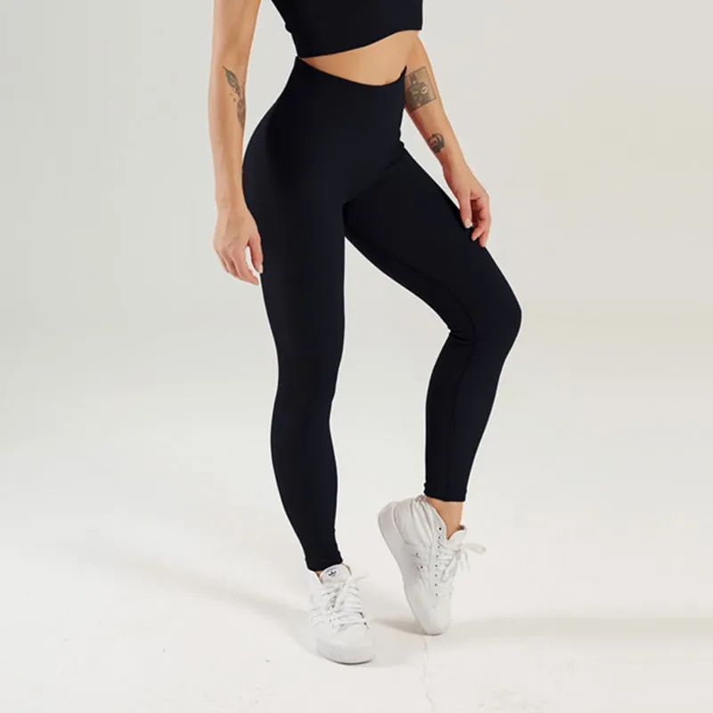 Ribbed Seamless Women's Yoga Leggings