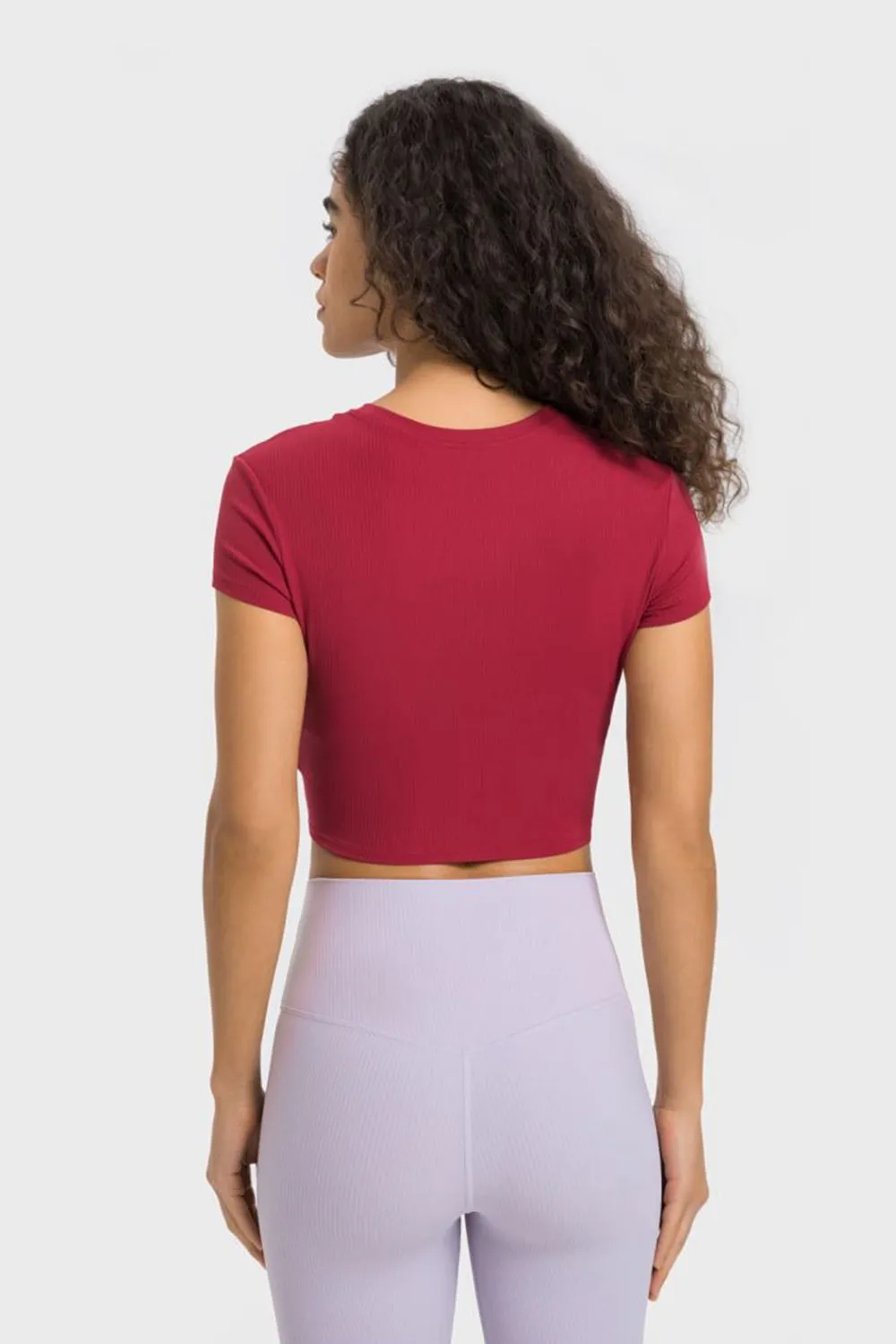 Short Sleeve Cropped Activewear Top