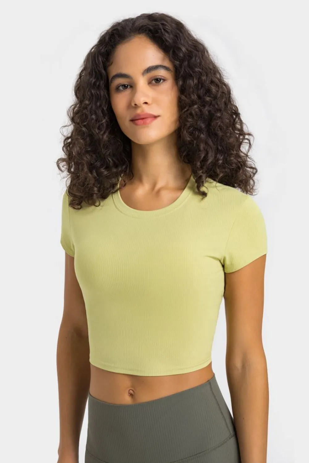 Short Sleeve Cropped Activewear Top