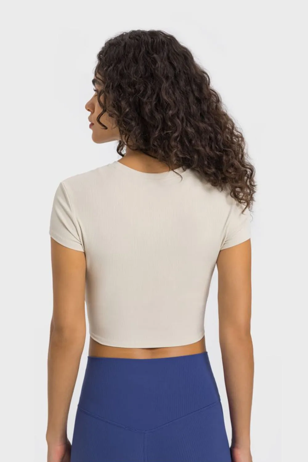 Short Sleeve Cropped Activewear Top