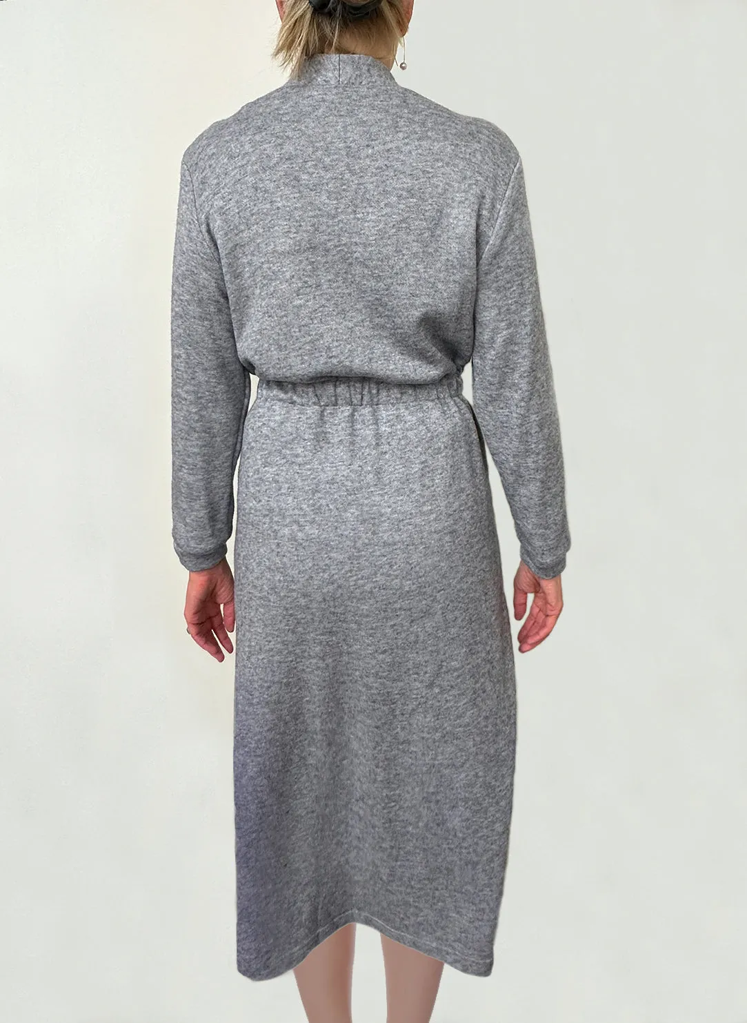 Silver Knit Long Robe